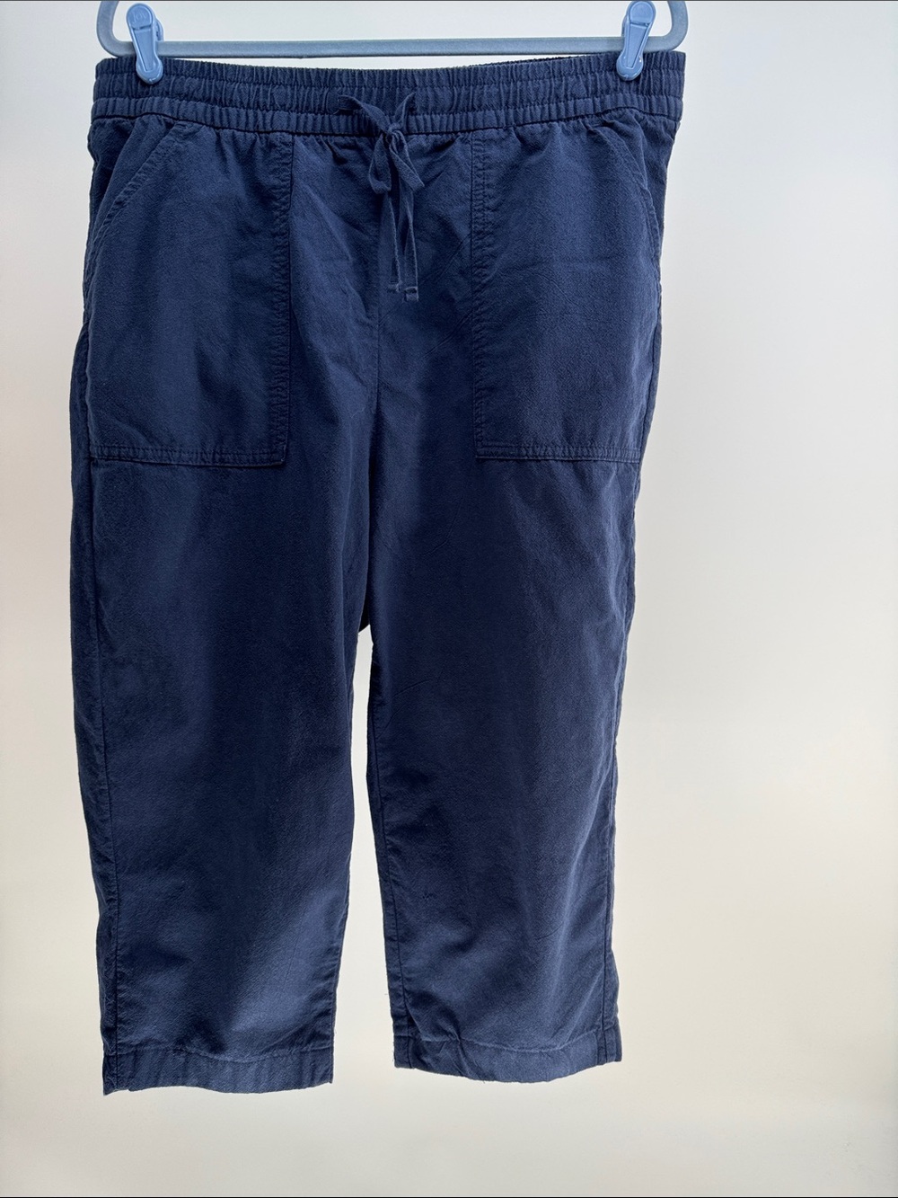 croft & barrow Navy Elastic Waist Capris